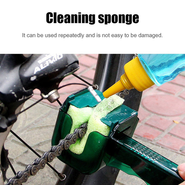 Bicycle Chain Cleaner Scrubber Brush Set